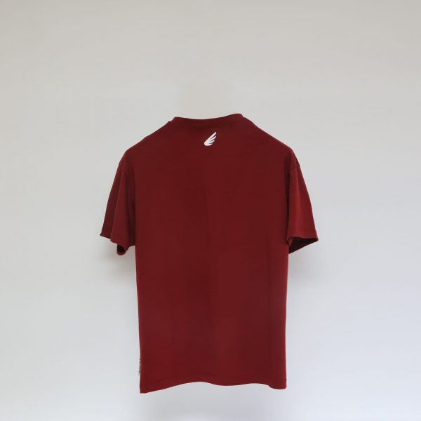 Basic Tee | Bordeaux Laatste maten! - Afbeelding 5